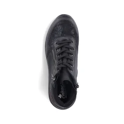 Rieker Damen Schnürschuhe tiefschwarz