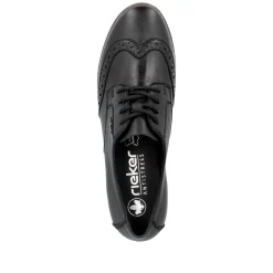 Rieker Damen Schnürschuhe tiefschwarz