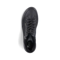 Rieker Damen Schnürschuhe asphaltschwarz