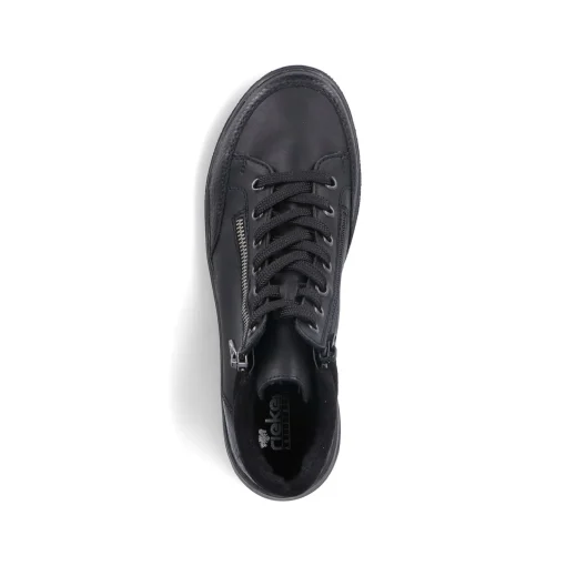 Rieker Damen Schnürschuhe asphaltschwarz