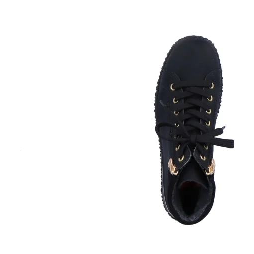 Rieker Damen Schnürschuhe tiefschwarz