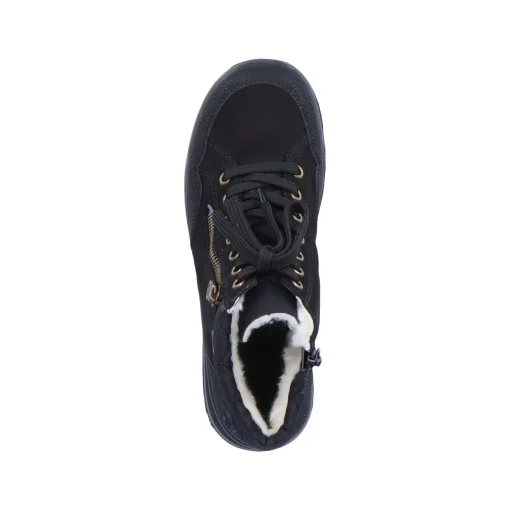Rieker Damen Schnürschuhe tiefschwarz