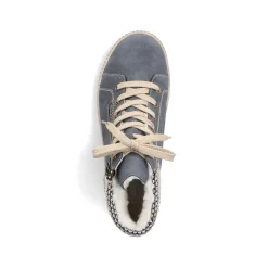 Rieker Damen Schnürschuhe blaugrau