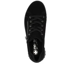 Rieker Damen Schnürschuhe nachtschwarz