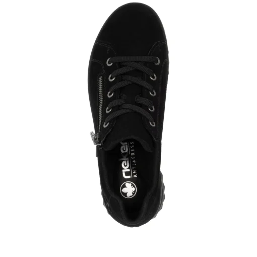 Rieker Damen Schnürschuhe nachtschwarz
