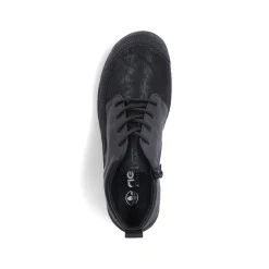 Rieker Damen Schnürschuhe urbanschwarz