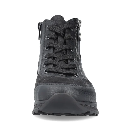Rieker Damen Schnürschuhe tiefschwarz