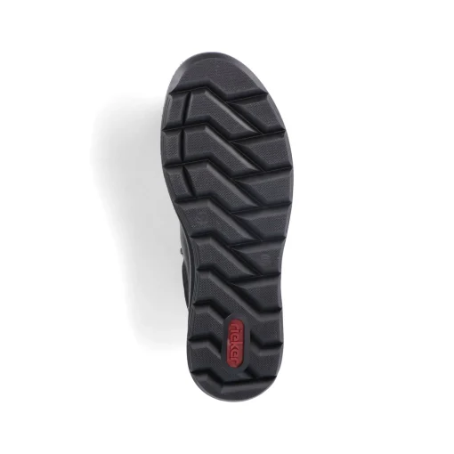 Rieker Damen Schnürschuhe asphaltschwarz