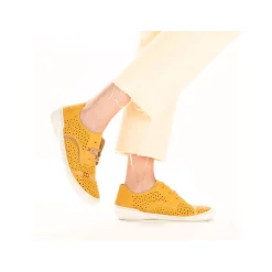 Rieker Damen Schnürschuhe sonnenblumengelb