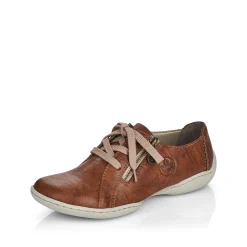 Rieker Damen Schnürschuhe kastanienbraun