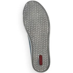 Rieker Damen Schnürschuhe azurblau