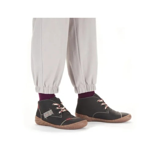 Rieker Damen Schnürschuhe tiefschwarz