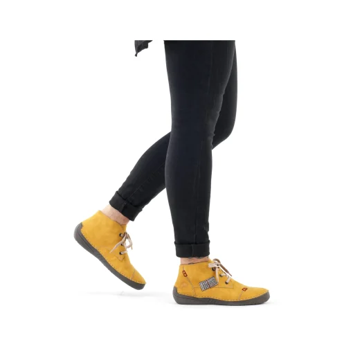 Rieker Damen Schnürschuhe honiggelb