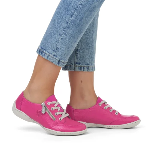 Rieker Damen Schnürschuhe magenta