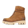 Rieker Damen Schnürstiefel kamelbraun