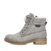 Rieker Damen Schnürstiefel mondgrau