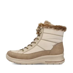 Rieker Damen Schnürstiefel vanillebeige