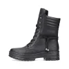 Rieker Damen Schnürstiefel tiefschwarz