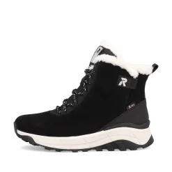 Rieker Damen Schnürstiefel deep-black pearl