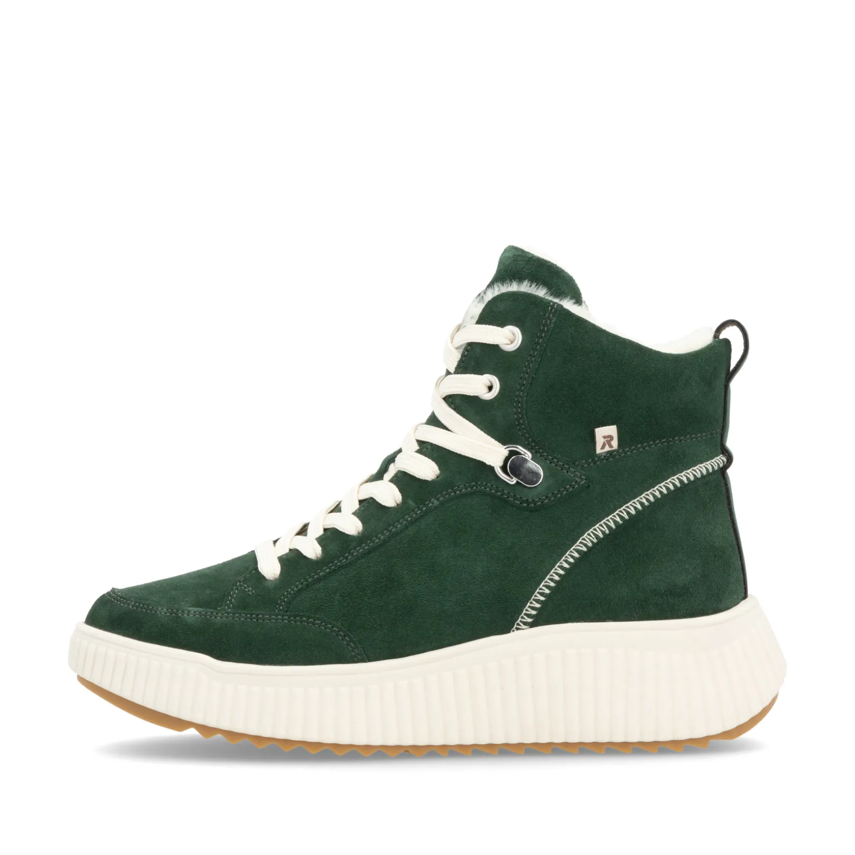 Rieker Damen Schnürstiefel waldgrün