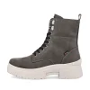 Rieker Damen Schnürstiefel graphite
