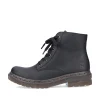 Rieker Damen Schnürstiefel carbonschwarz