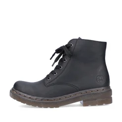 Rieker Damen Schnürstiefel carbonschwarz