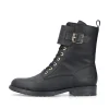 Rieker Damen Schnürstiefel asphaltschwarz