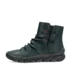Rieker Damen Schnürstiefel waldgrün