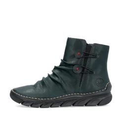 Rieker Damen Schnürstiefel waldgrün
