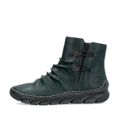 Rieker Damen Schnürstiefel waldgrün
