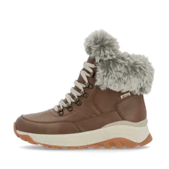 Rieker Damen Schnürstiefel zimtbraun