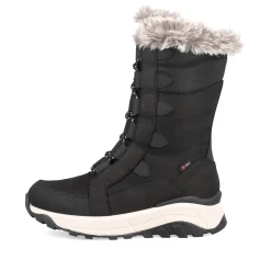 Rieker Damen Schnürstiefel asphaltschwarz