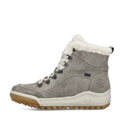 Rieker Damen Schnürstiefel steingrau