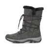 Rieker Damen Schnürstiefel stahlgrau