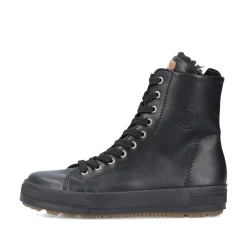 Rieker Damen Schnürstiefel tiefschwarz