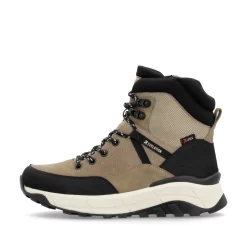 Rieker Damen Schnürstiefel braunbeige-schwarz