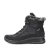 Rieker Damen Schnürstiefel nachtschwarz