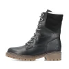 Rieker Damen Schnürstiefel tiefschwarz