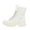Rieker Damen Schnürstiefel cremeweiß