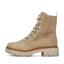 Rieker Damen Schnürstiefel braunbeige