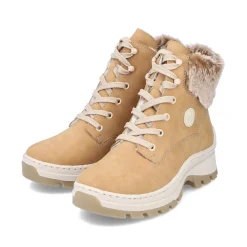 Rieker Damen Schnürstiefel karamellbraun