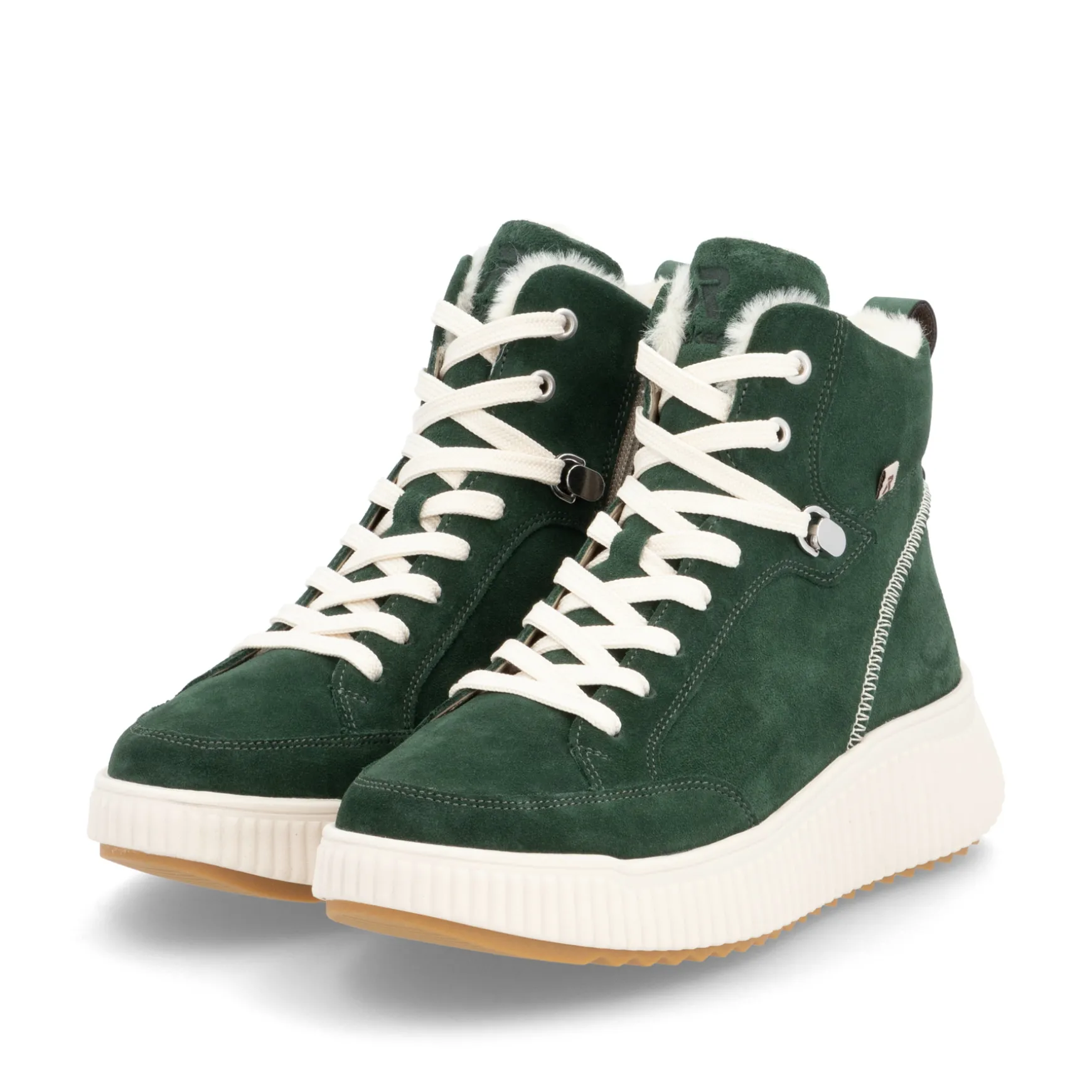 Rieker Damen Schnürstiefel waldgrün