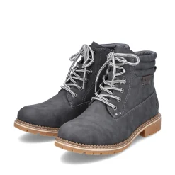 Rieker Damen Schnürstiefel granitgrau