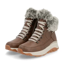 Rieker Damen Schnürstiefel zimtbraun