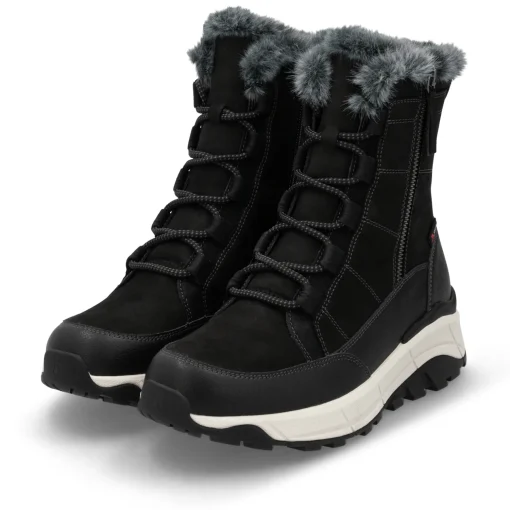 Rieker Damen Schnürstiefel urbanschwarz