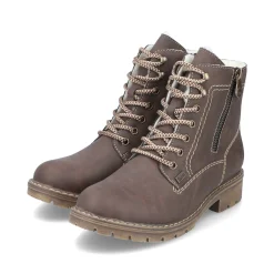 Rieker Damen Schnürstiefel zimtbraun