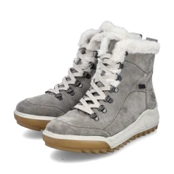 Rieker Damen Schnürstiefel steingrau