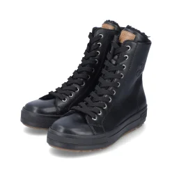 Rieker Damen Schnürstiefel tiefschwarz
