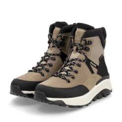 Rieker Damen Schnürstiefel braunbeige-schwarz